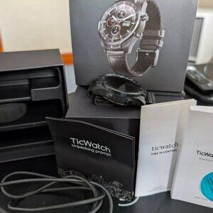 Ticwatch pro 2020 fitness smartwatch with original box and all cords